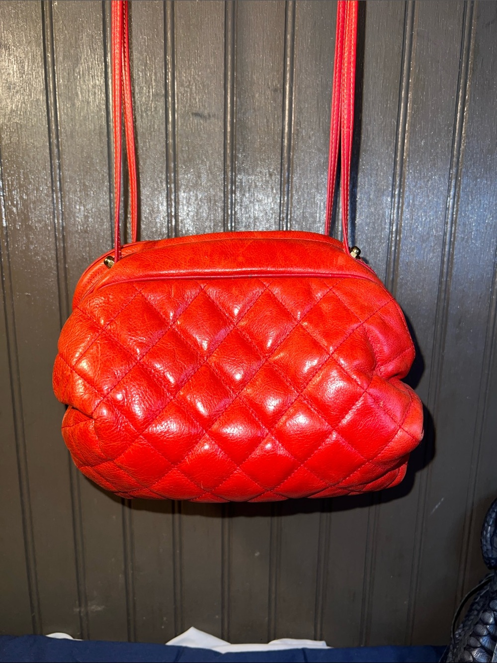 Red Quilted Sharif Purse